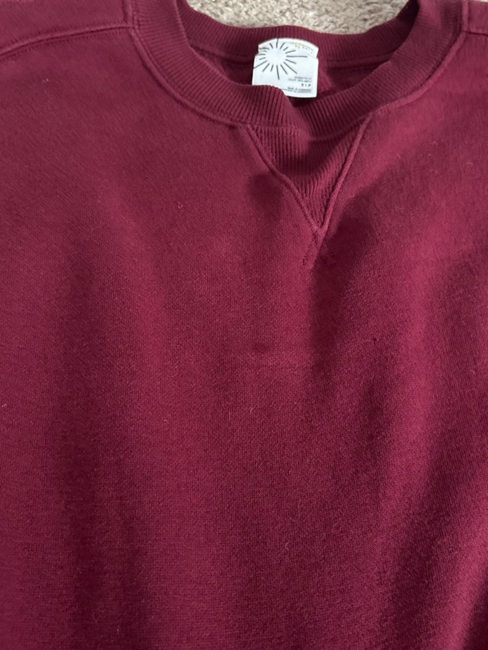 Aerie Crewneck Sweater - Burgundy - Picture 3 of 3